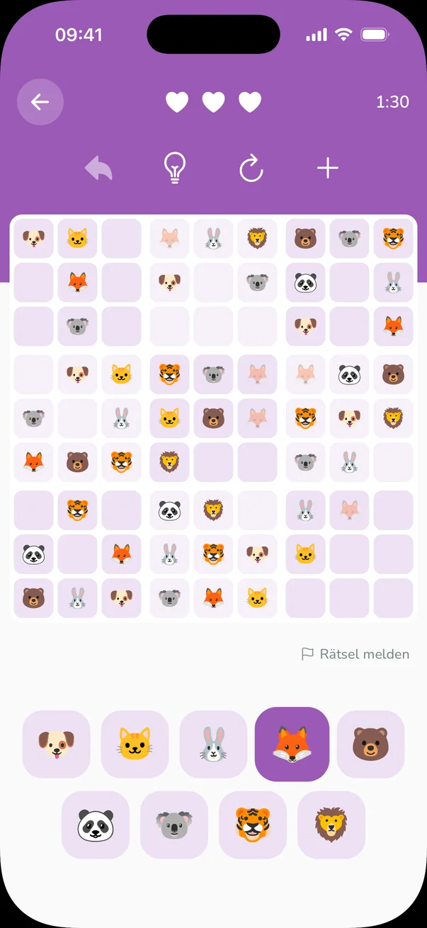 Emoji-Sudoku für Kinder