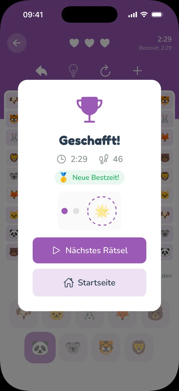 Gewonnen!